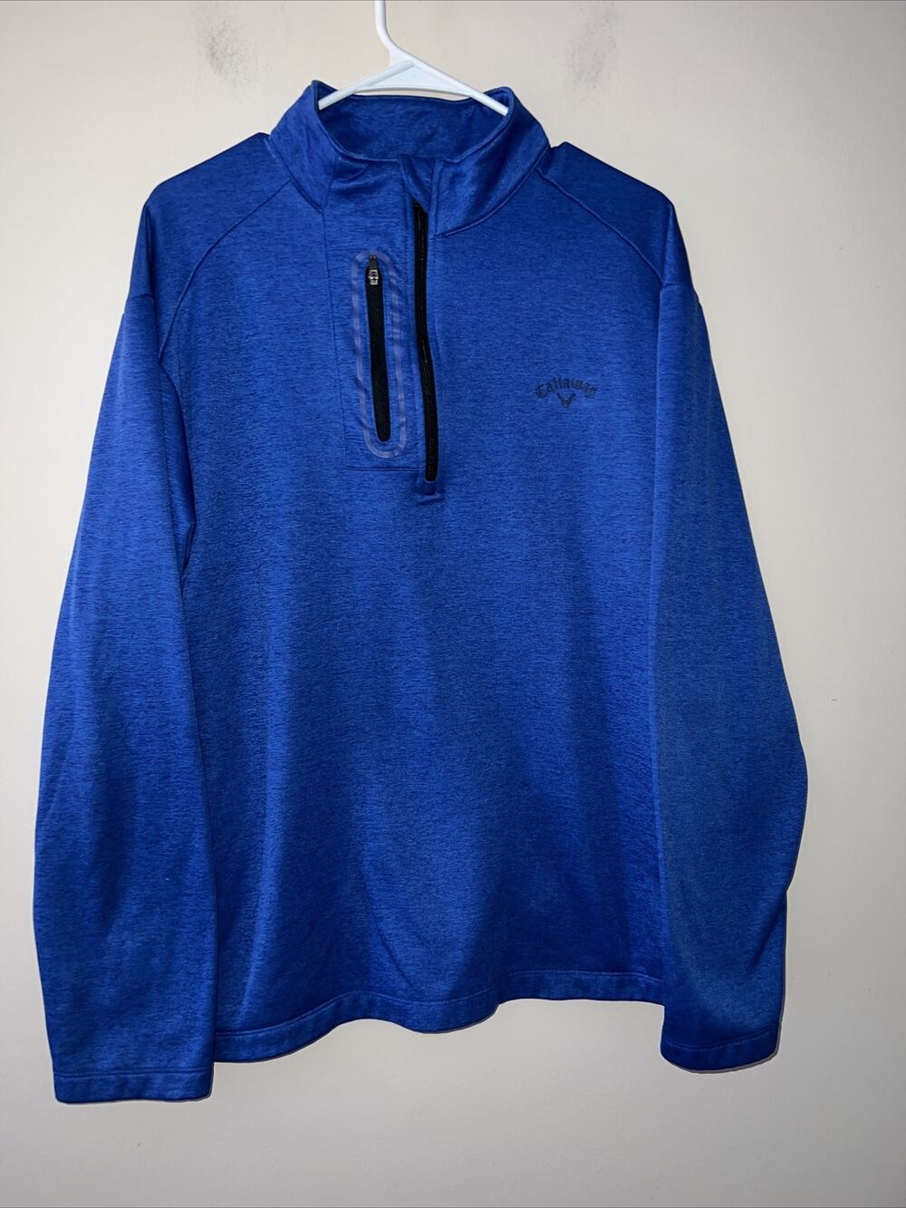 Callaway 1/4 Quarter Zip Pullover Sweatshirt Men's Size XL Long Sleeve Blue